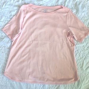 Talbots Pink Stretch Weekend Tee Sz 1Xp
